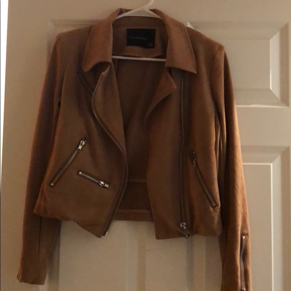 Suede Moto Jacket